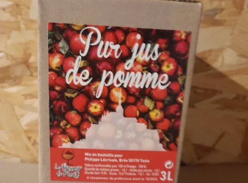 Pur jus de Pomme du Mont Saint Michel - Box 3l.