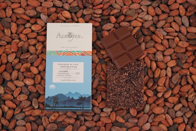 Chocolat Lait -  Grué de cacao - 51% - Colombie